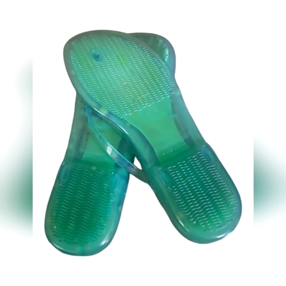 Kate Spade NY Colorful Polka Dots Jelly Flip Flop Sandals Sz 10 - Picture 3 of 6